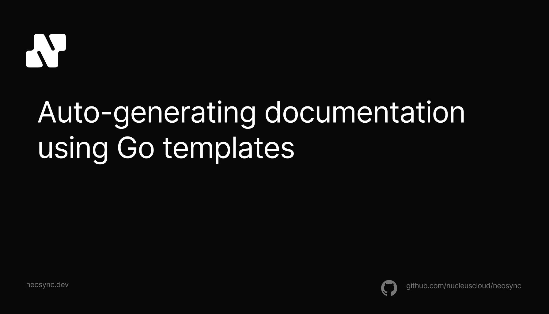 Auto-generating documentation using Go templates