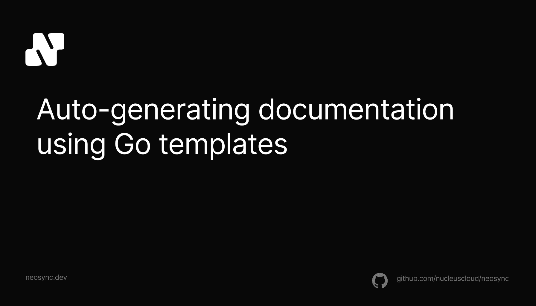 Auto-generating documentation using Go templates