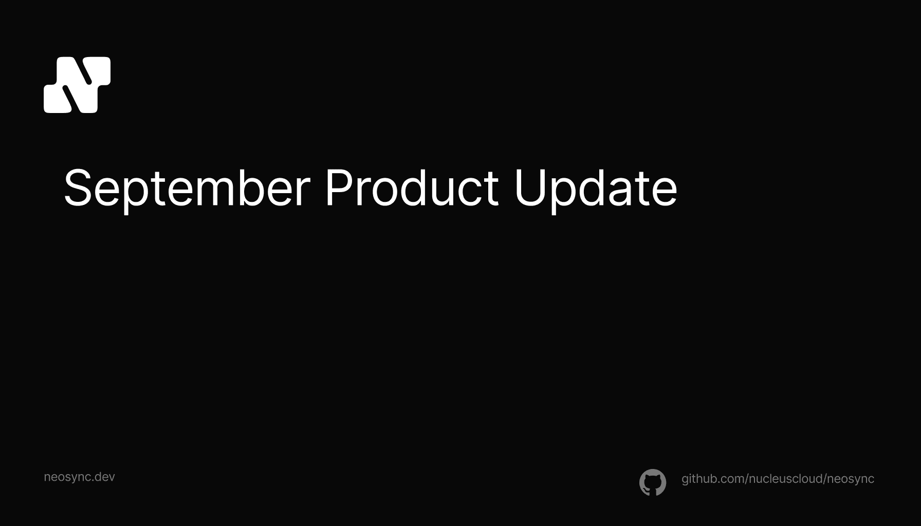 September Product Monthly Update